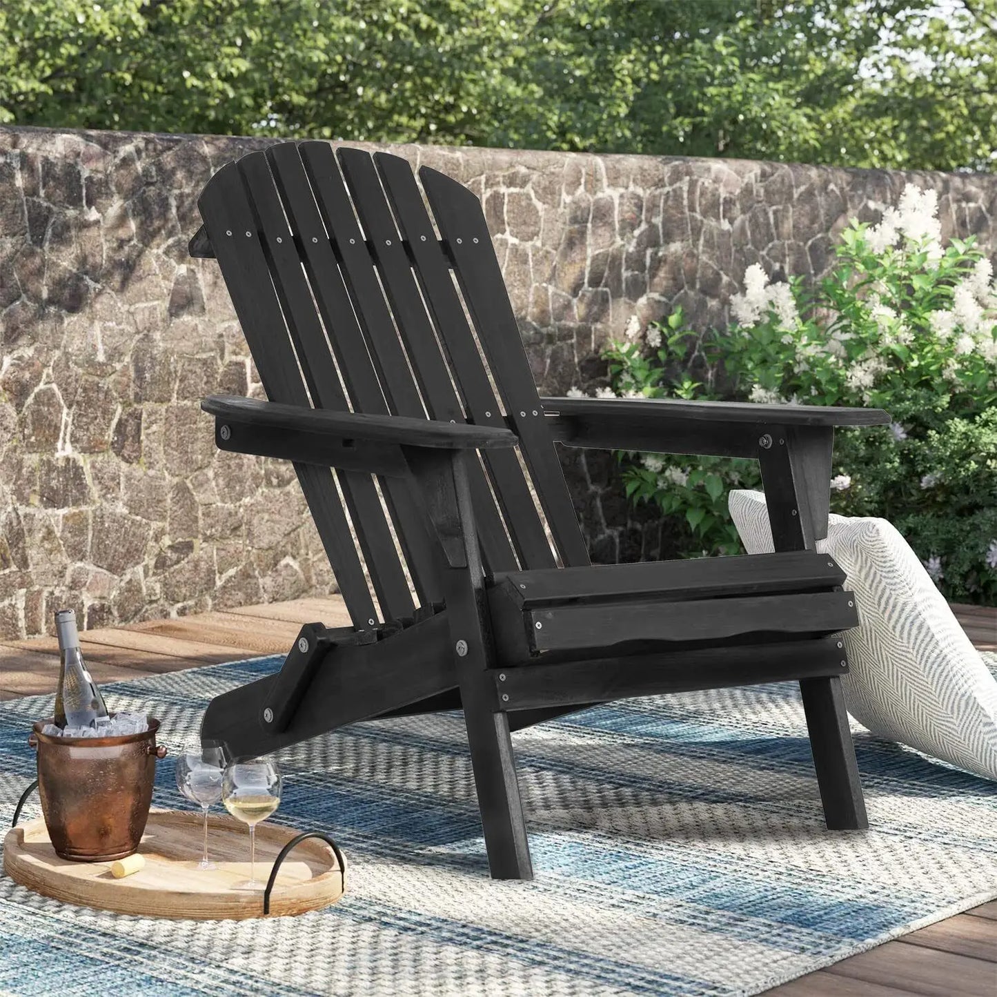 Finished Folding Adirondack Chair (Set of 2)