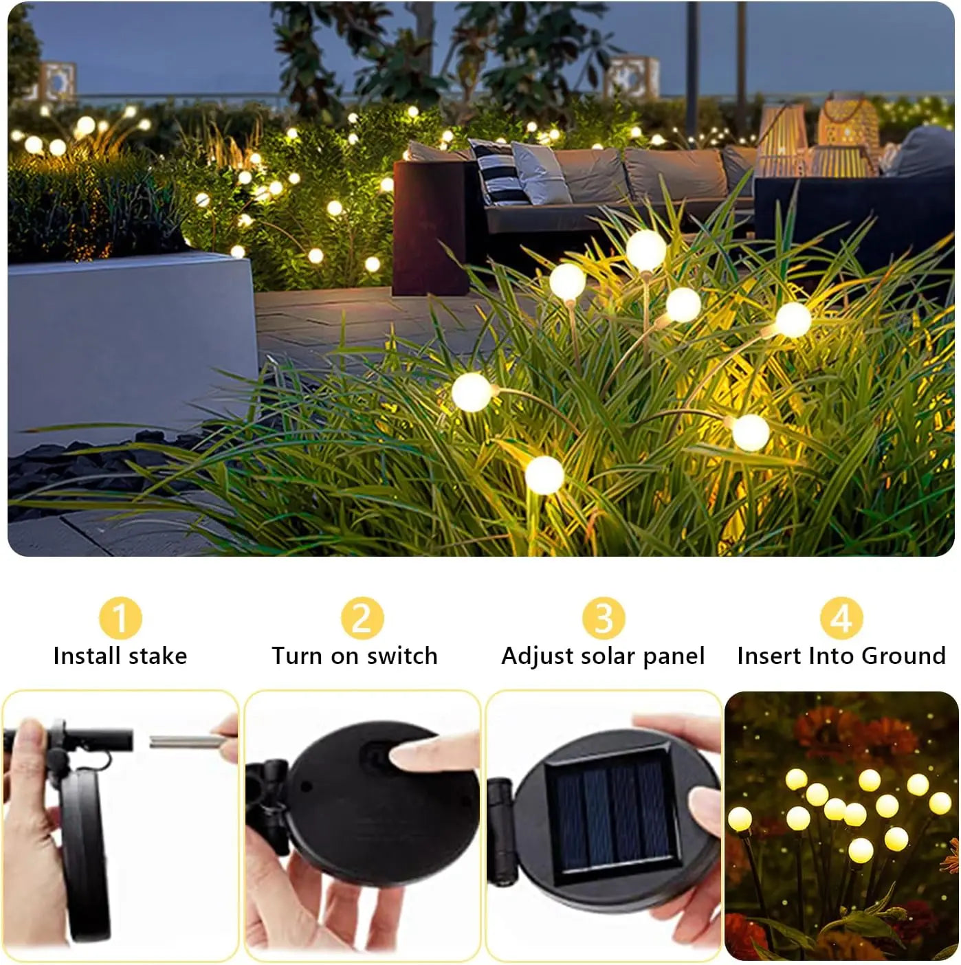 Solar Powered Garden Lights